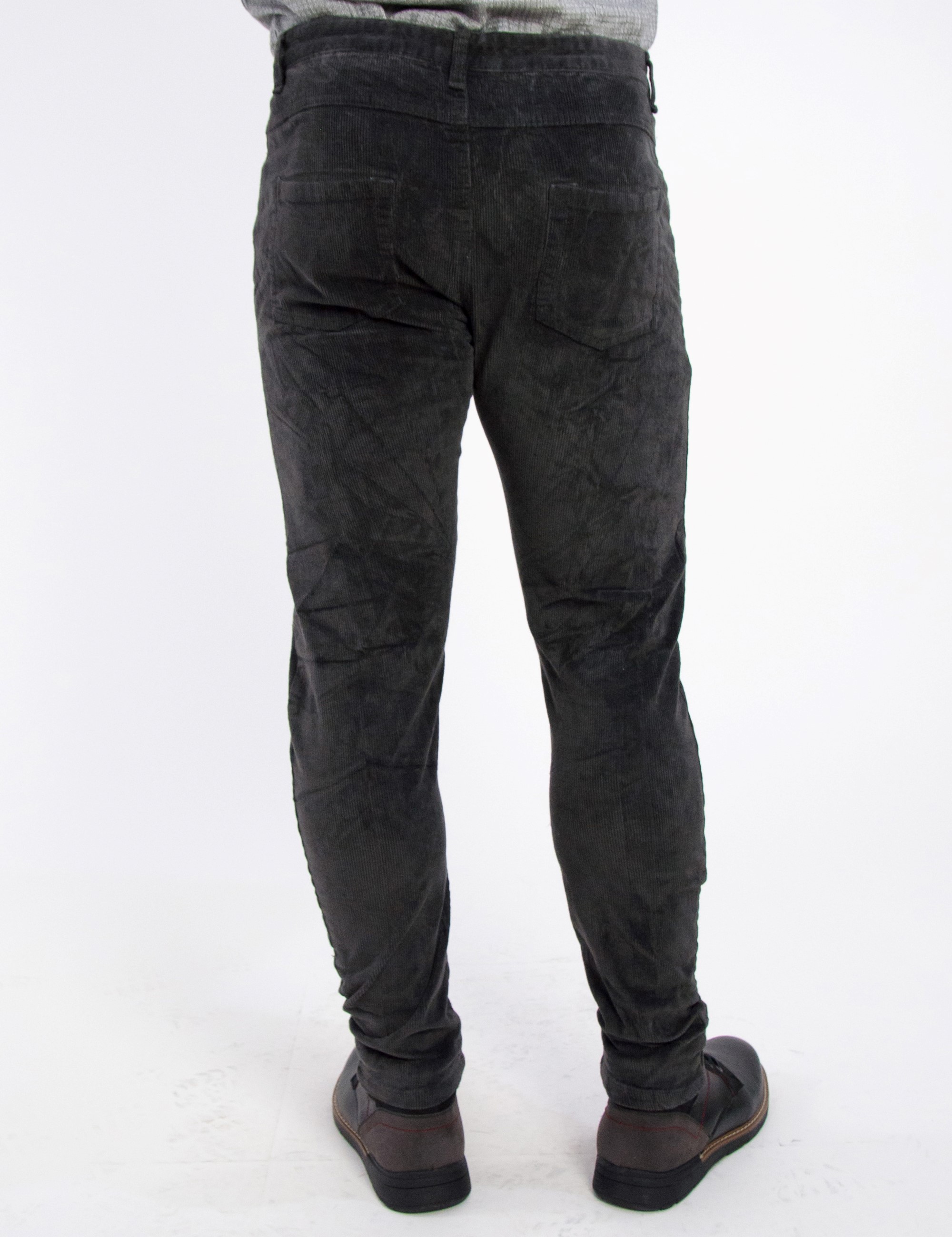 Ανδρικό γκρι κοτλέ παντελόνι ελαστικό Bread &amp; Buttons 801180 φωτογραφία